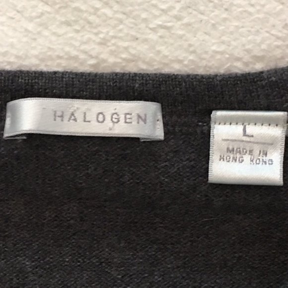 Halogen crewneck wool sweater dark grey - Picture 2 of 5